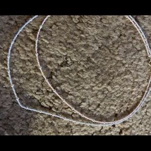 Seed bead and Pearl necklace set